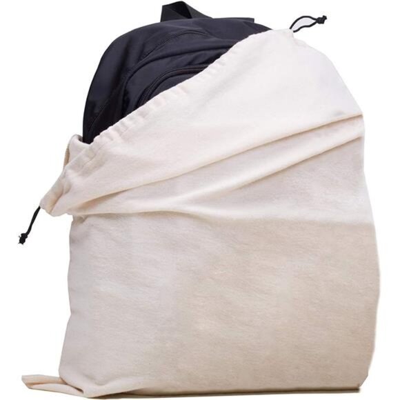 Set of 3 Cotton Breathable Dust-proof Drawstring Storage Pouch Multi-functional - Picture 3 of 16